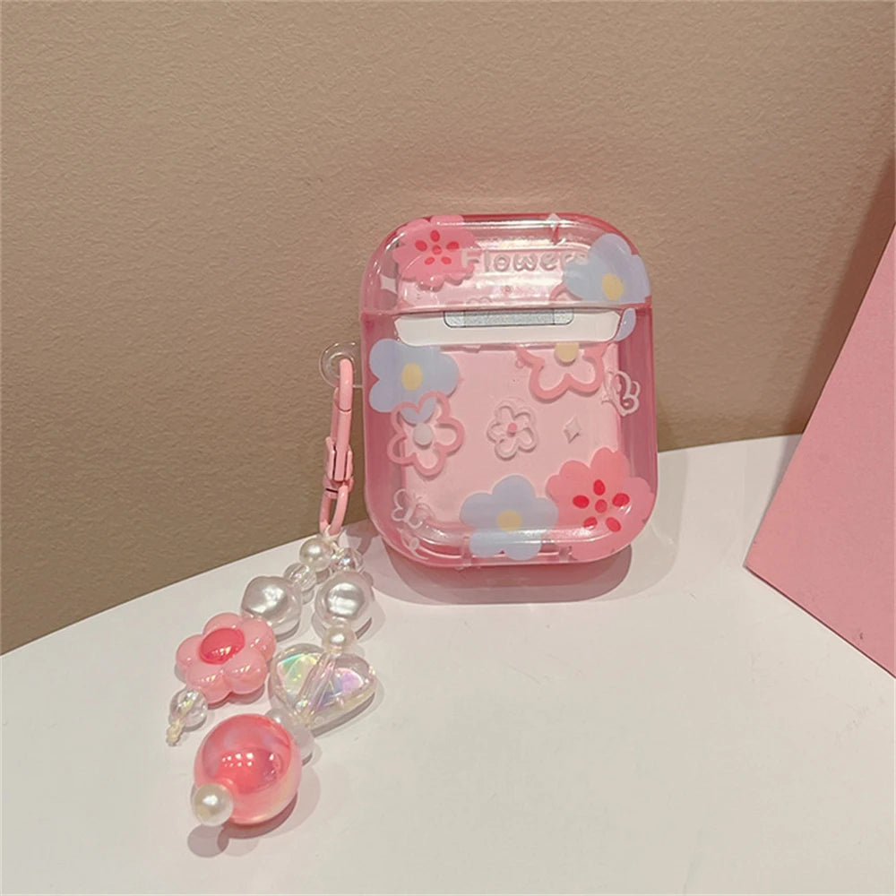 Cute Pink Headphones Case For AirPods 1 2 3 Cover For AirPods Pro 2