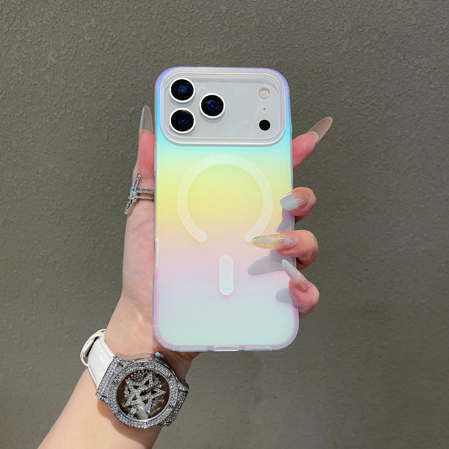 Magsafe Rainbow Matte Case