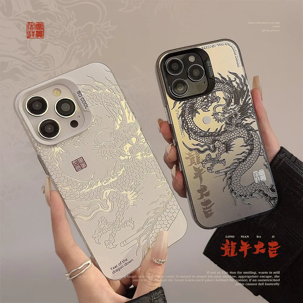 Dragon Chinese Style Phone Case for iphone 15 14 plus 12 13 pro max cover