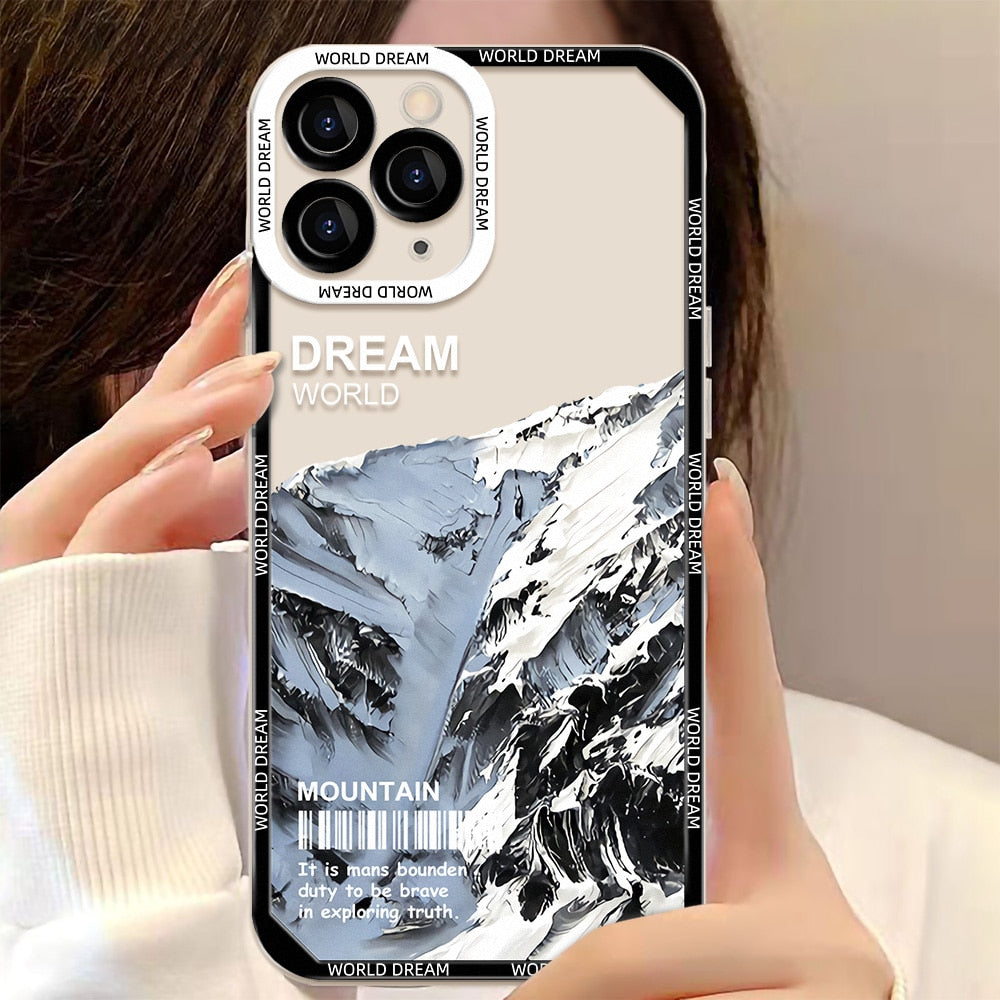 Phone Case For iPhone 13 14 Pro Max Cases iPhone 12 14 Plus Soft Back Cover