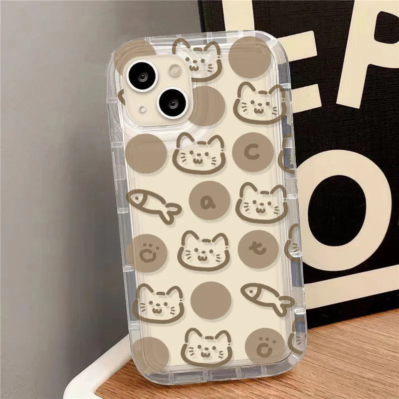 Cute Phone Case For iPhone 14 Pro Max Case iPhone 12 13 15 Plus Cover