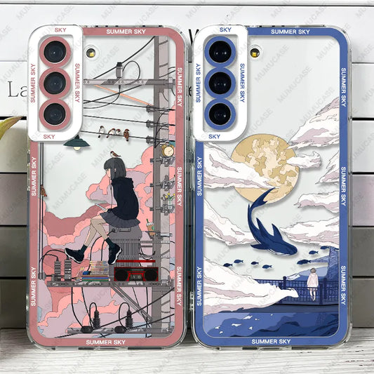 Case For Samsung Galaxy S20 S21 S22 S23 Plus FE Ultra Soft Cover