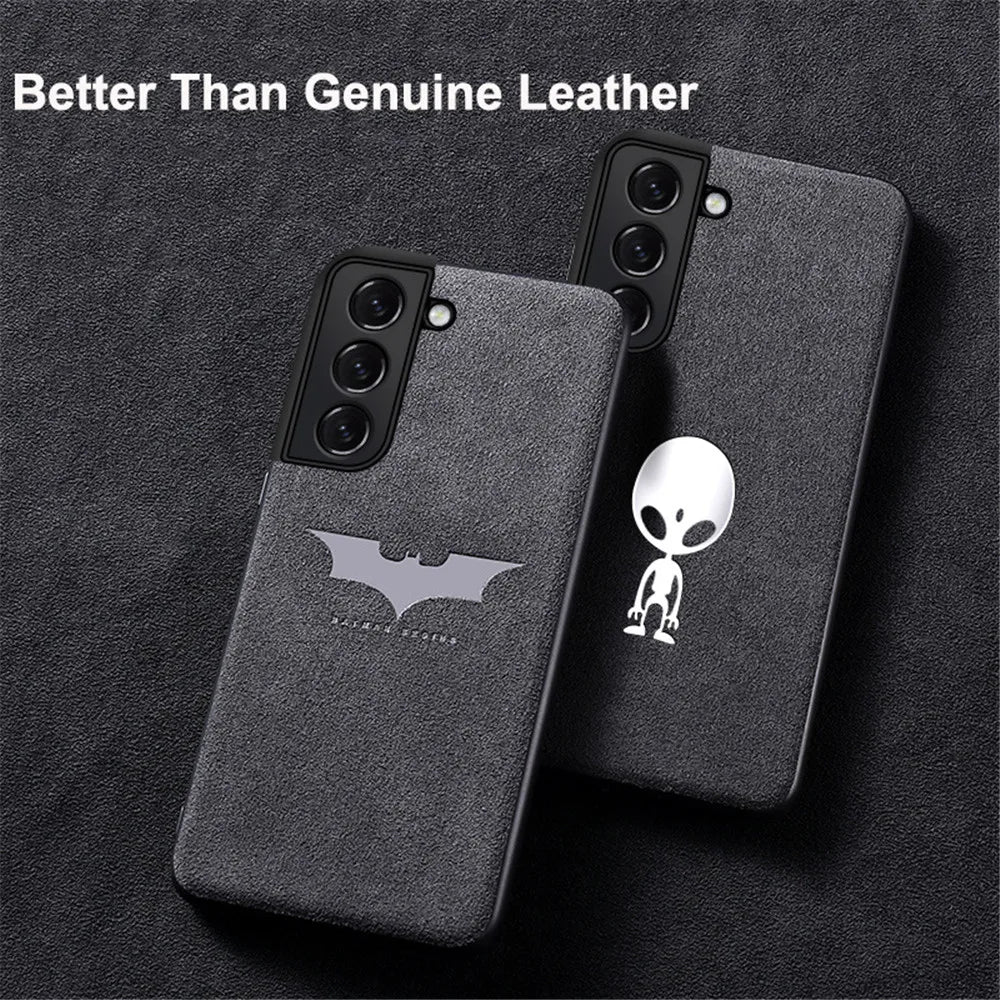 Luxury Case For Samsung Galaxy S24 S23 S22 S21 S20 Leather Suede Cover