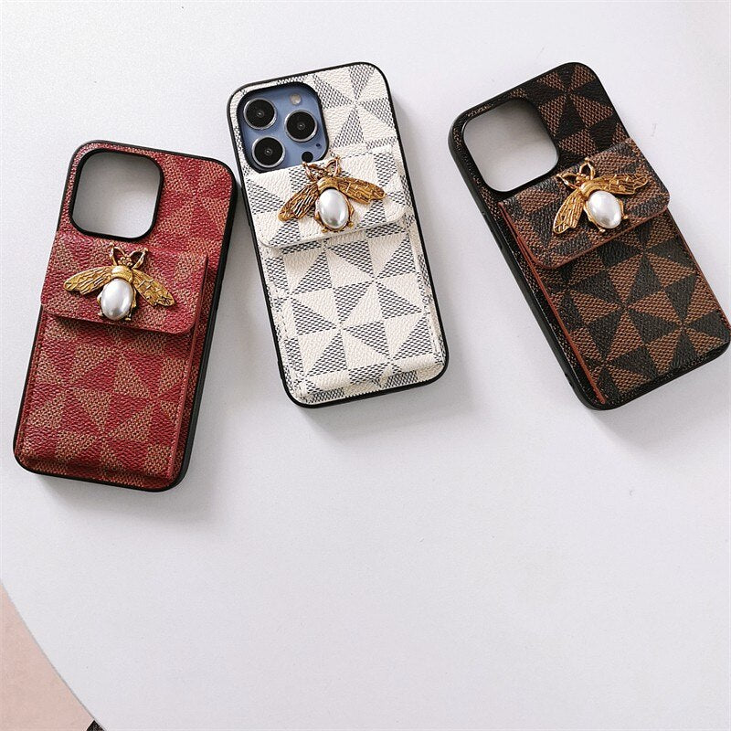 Leather Phone Cover Case For Iphone 14 13 12 Pro Plus