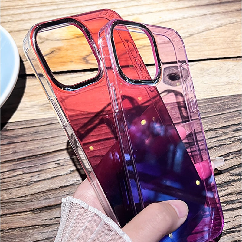 Clear Phone Case For iPhone 14 13 12 Pro Max 14 Plus Silicone Soft Cover