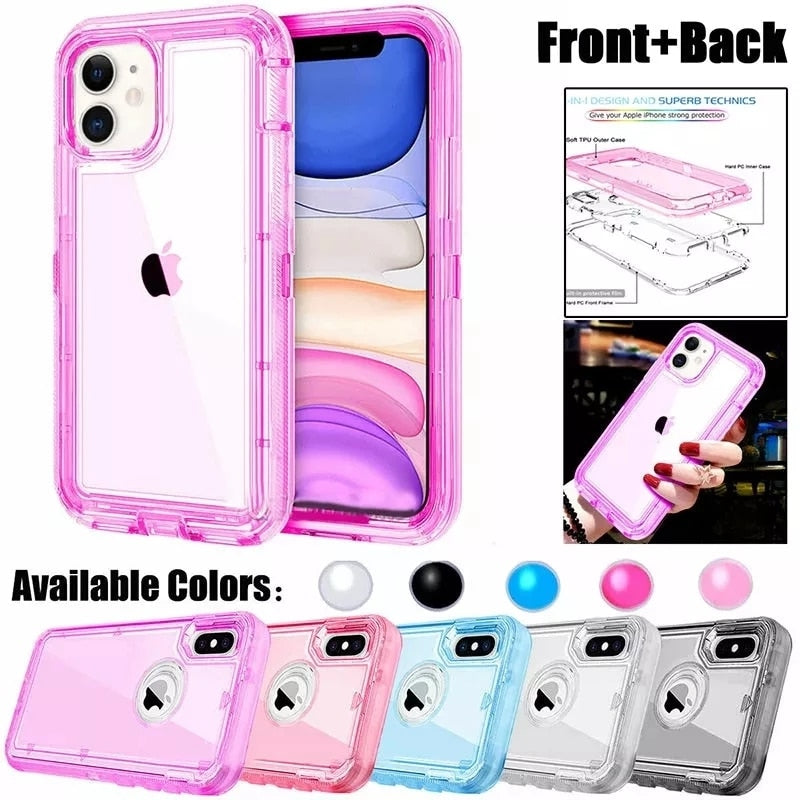 Case For iPhone 15 13 12 14 Pro Max Plus Shockproof Cover