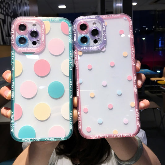 Colorful Cute Clear Phone Case For iPhone 14 Pro MAX 13 12 Plus Cover