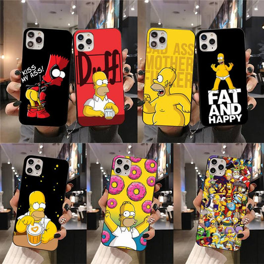 Cartoon Phone Case For iphone 14 13 12 Pro Plus silicone cover