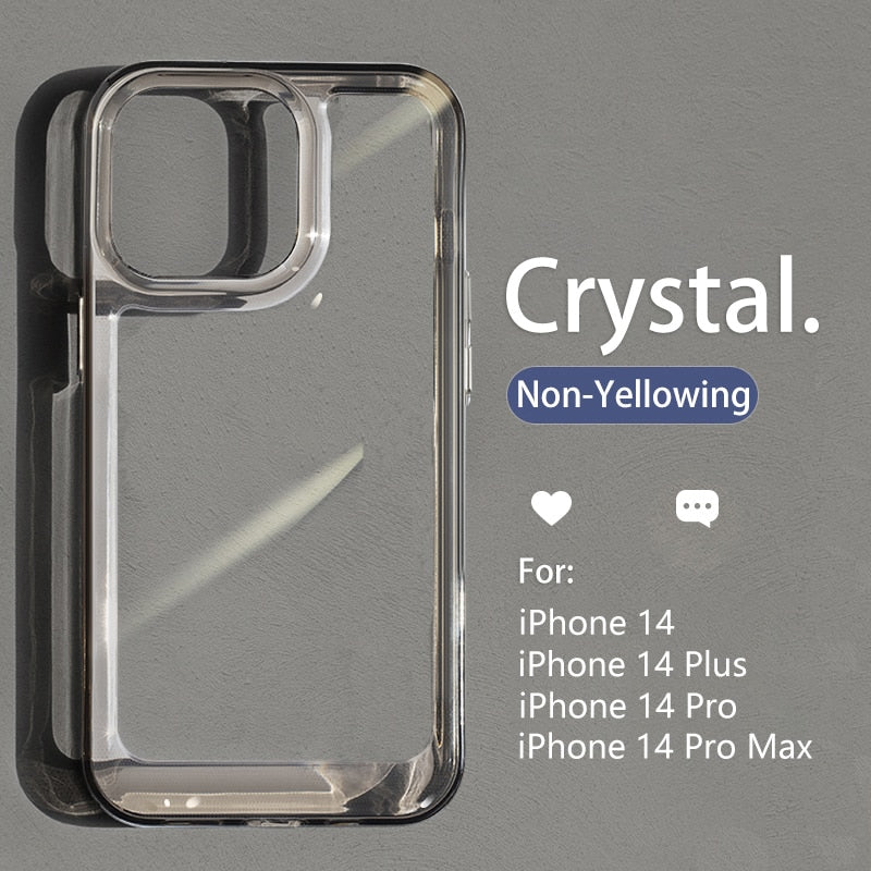 Luxury Case for iPhone 15 14 13 12 Pro Plus Clear Bumper Cover