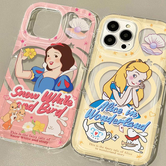 Clear Phone Case for iPhone 15 14 13 12 Pro Max Plus Cartoon Soft Cover