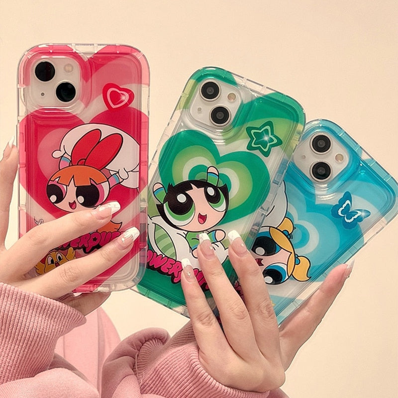 Phone Case for iPhone 15 14 13 12 Pro Max Plus Cartoon Clear Cover